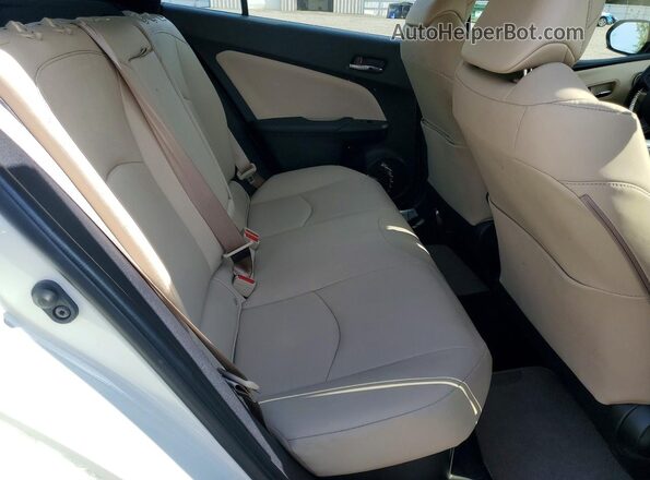 JTDL9RFU1L3021587 2020 TOYOTA PRIUS White Rear seats view