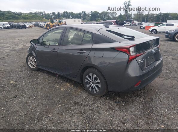 JTDL9RFU1L3022142 2020 TOYOTA PRIUS Gray Tył lewy