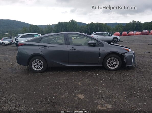 JTDL9RFU1L3022142 2020 TOYOTA PRIUS Gray Widok wnętrza z tyłu