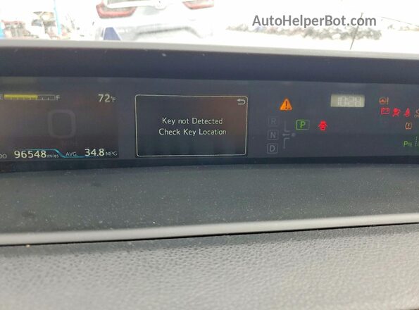 JTDL9RFU2L3015992 2020 TOYOTA PRIUS Gray Սարքավորումների վահանակի տեսք