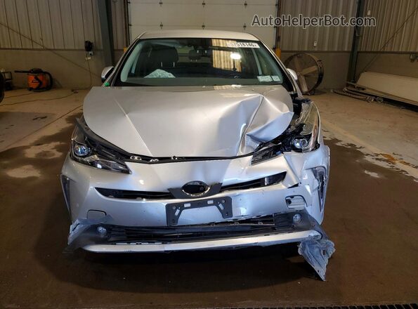 JTDL9RFU3K3006863 2019 TOYOTA PRIUS Silver Vista frontal