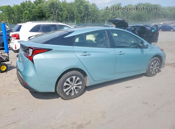 JTDL9RFU3K3010413 2019 TOYOTA PRIUS Teal უკანა მარჯვენა