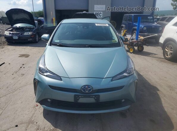 JTDL9RFU3K3010413 2019 TOYOTA PRIUS Teal წინა ხედი