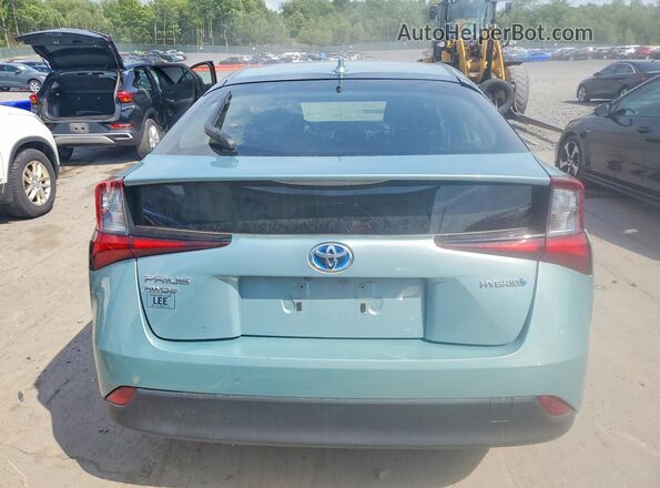 JTDL9RFU3K3010413 2019 TOYOTA PRIUS Teal უკანა ხედი
