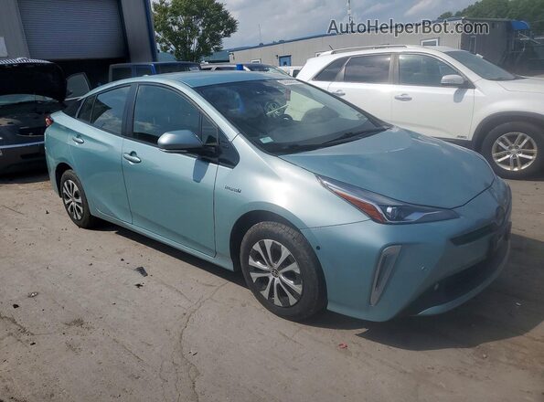 JTDL9RFU3K3010413 2019 TOYOTA PRIUS Teal წინა მარჯვენა