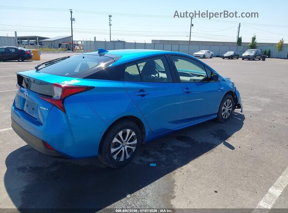 JTDL9RFU3K3013070 2019 TOYOTA PRIUS Blue Հետևի աջ
