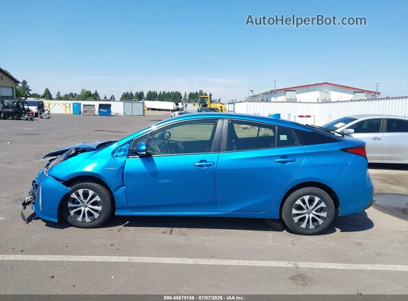 JTDL9RFU3K3013070 2019 TOYOTA PRIUS Blue Սալոնի 360 աստիճան տեսք