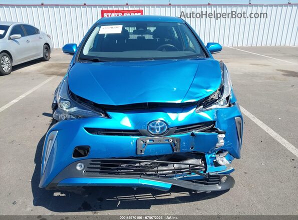 JTDL9RFU3K3013070 2019 TOYOTA PRIUS Blue Սարքավորումների վահանակի տեսք