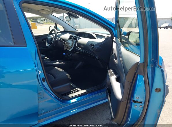 JTDL9RFU3K3013070 2019 TOYOTA PRIUS Blue Սալոնի դիմացի տեսք