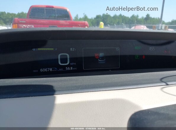 JTDL9RFU4K3006418 2019 TOYOTA PRIUS White Widok tylnych siedzeń