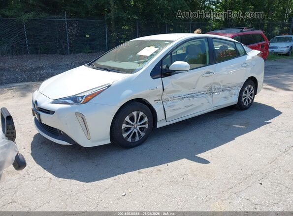 JTDL9RFU4K3006418 2019 TOYOTA PRIUS White Przód lewy