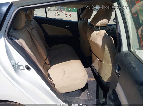 JTDL9RFU4K3006418 2019 TOYOTA PRIUS White Widok naklejki z numerem VIN