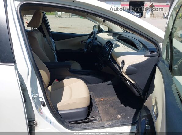 JTDL9RFU4K3006418 2019 TOYOTA PRIUS White Widok wnętrza z przodu