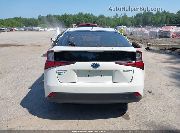 JTDL9RFU4K3006418 2019 TOYOTA PRIUS White 