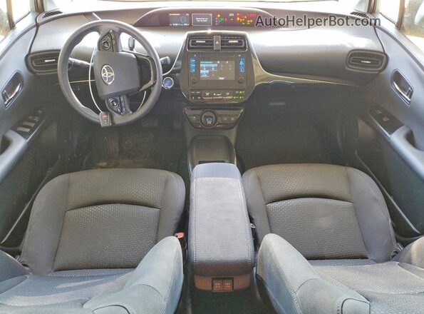 JTDL9RFU5K3005083 2019 TOYOTA PRIUS Silver Widok deski rozdzielczej