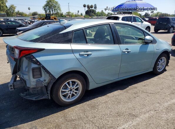 JTDL9RFU5L3019387 2020 TOYOTA PRIUS Бирюзовый Задняя правая четверть