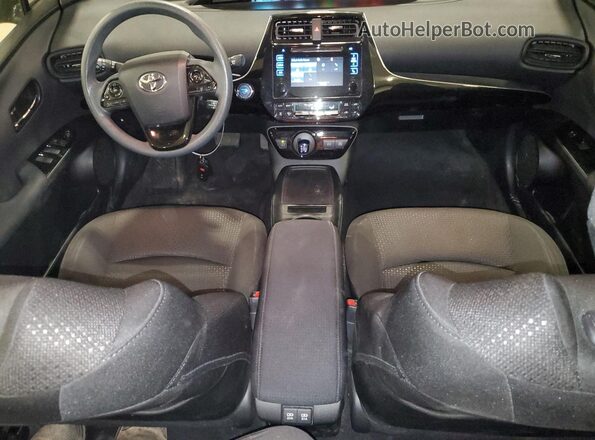 JTDL9RFU6K3001060 2019 TOYOTA PRIUS Gray Вид панелі приладів