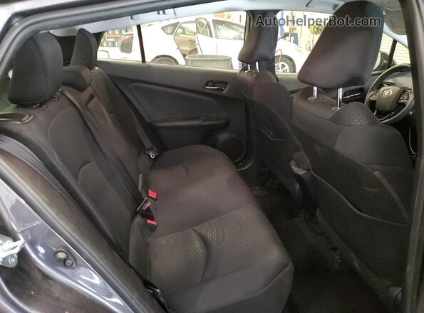 JTDL9RFU6K3001060 2019 TOYOTA PRIUS Gray Вид задніх сидінь
