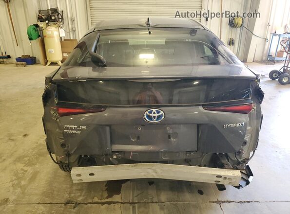 JTDL9RFU6K3001060 2019 TOYOTA PRIUS Gray Вид ззаду