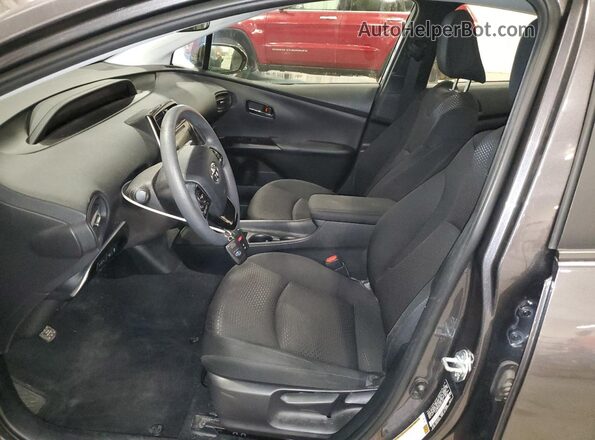 JTDL9RFU6K3001060 2019 TOYOTA PRIUS Gray Вид салону спереду