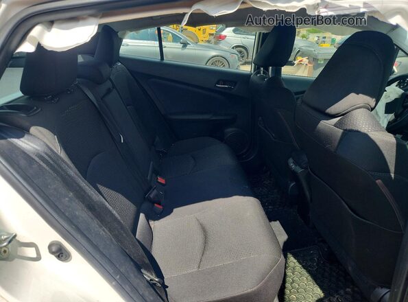JTDL9RFU7K3004341 2019 TOYOTA PRIUS White Հետևի նստատեղերի տեսք