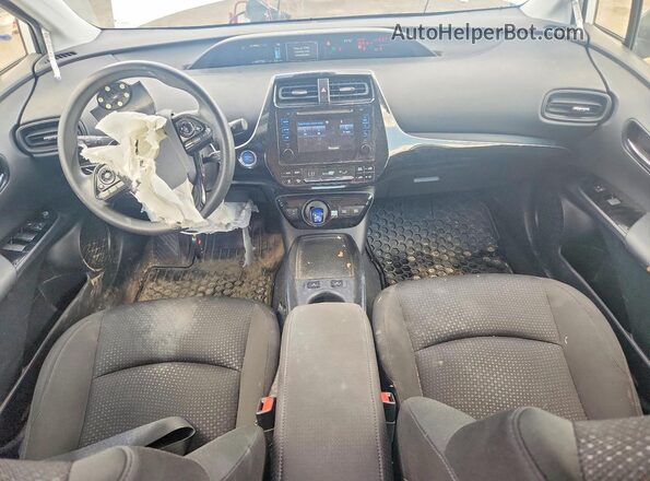JTDL9RFU7K3004341 2019 TOYOTA PRIUS White Առջևի վահանակի տեսք