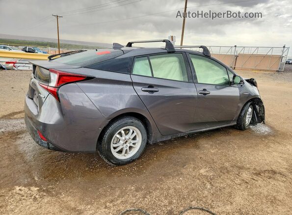 JTDL9RFU7K3007787 2019 TOYOTA PRIUS Gray Հետևի աջ