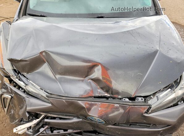 JTDL9RFU7K3007787 2019 TOYOTA PRIUS Gray Սալոնի հետևի տեսք