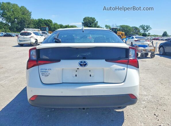JTDL9RFU7K3008308 2019 TOYOTA PRIUS White Widok z tyłu