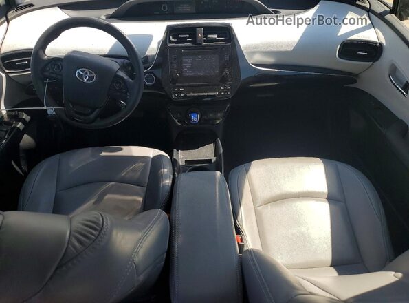 JTDL9RFU7K3008308 2019 TOYOTA PRIUS White Widok deski rozdzielczej