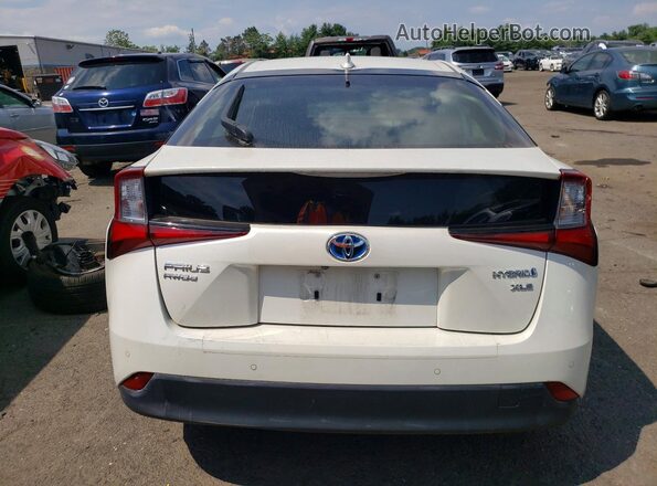 JTDL9RFU7K3009829 2019 TOYOTA PRIUS White Vista trasera