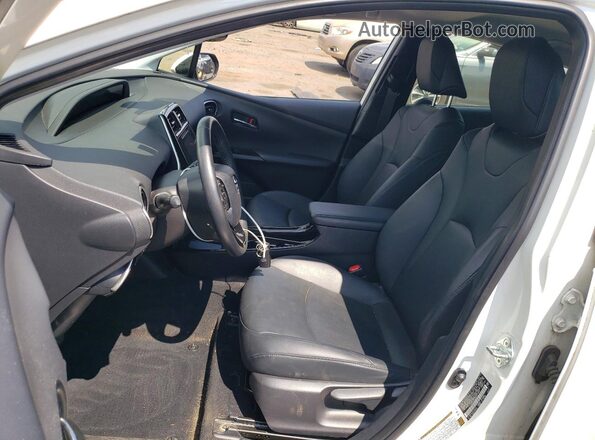 JTDL9RFU7K3009829 2019 TOYOTA PRIUS White Vista interior delantera