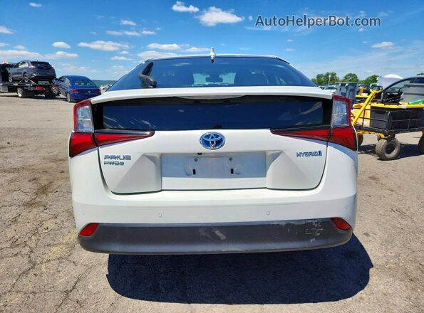 JTDL9RFU8K3006728 2019 TOYOTA PRIUS White Вид ззаду