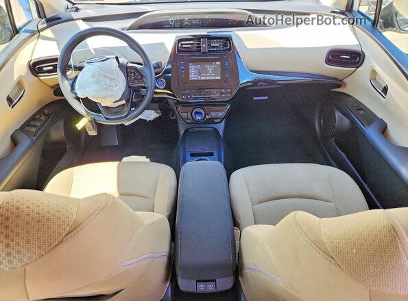 JTDL9RFU8K3006728 2019 TOYOTA PRIUS White Вид панелі приладів