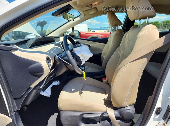 JTDL9RFU8K3006728 2019 TOYOTA PRIUS White Вид салону спереду