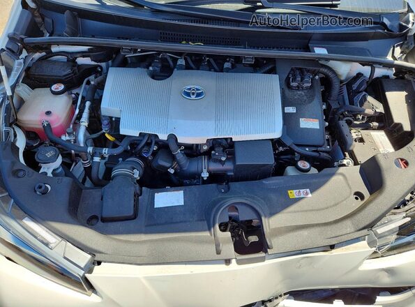 JTDL9RFU8K3006728 2019 TOYOTA PRIUS White Вид задньої частини салону