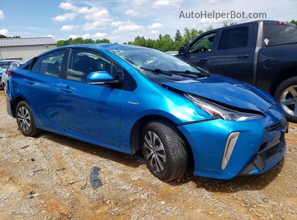 JTDL9RFU8K3007247 2019 TOYOTA PRIUS Blue Przód prawy