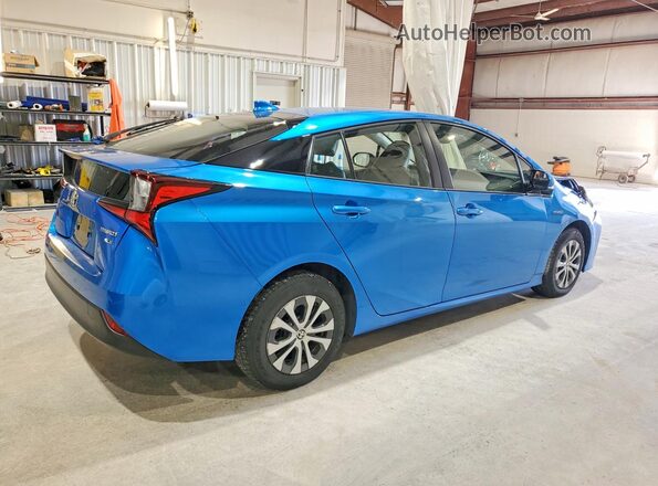 JTDL9RFU8K3010813 2019 TOYOTA PRIUS Blue Հետևի աջ