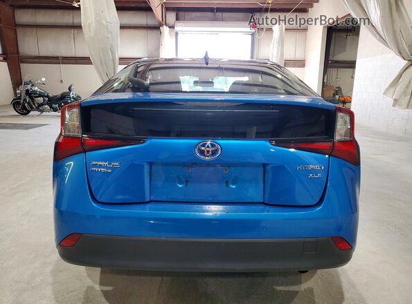 JTDL9RFU8K3010813 2019 TOYOTA PRIUS Blue Հետևի տեսք