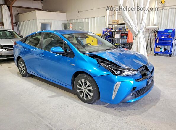 JTDL9RFU8K3010813 2019 TOYOTA PRIUS Blue Առջևի աջ
