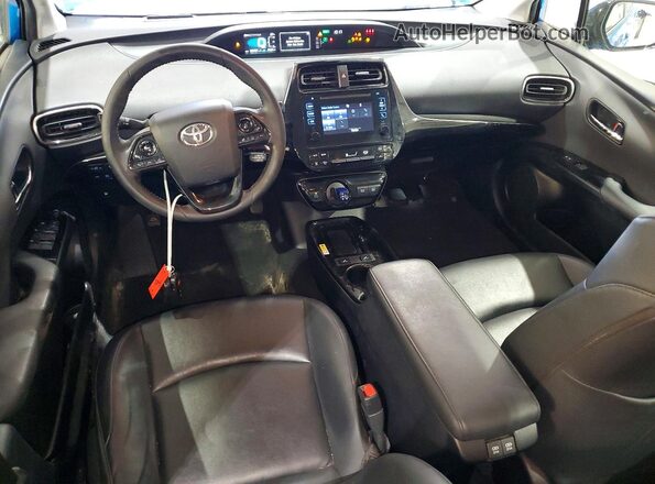 JTDL9RFU8K3010813 2019 TOYOTA PRIUS Blue Առջևի վահանակի տեսք