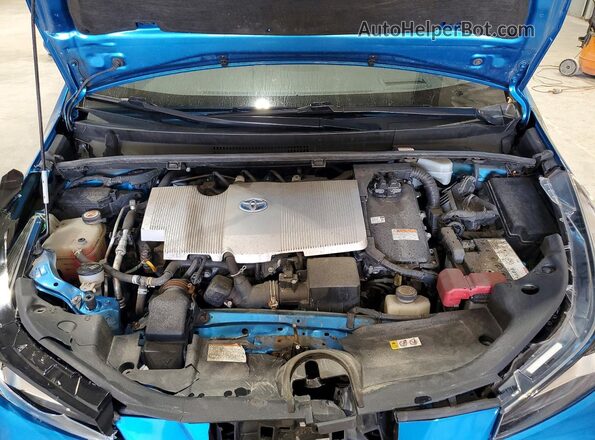 JTDL9RFU8K3010813 2019 TOYOTA PRIUS Blue Սալոնի հետևի տեսք