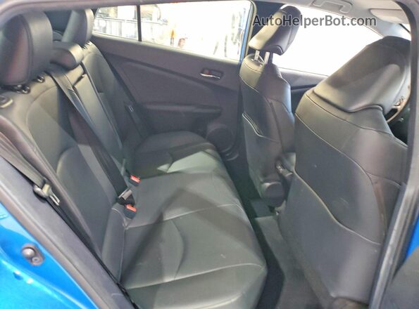 JTDL9RFU8K3010813 2019 TOYOTA PRIUS Blue Հետևի նստատեղերի տեսք