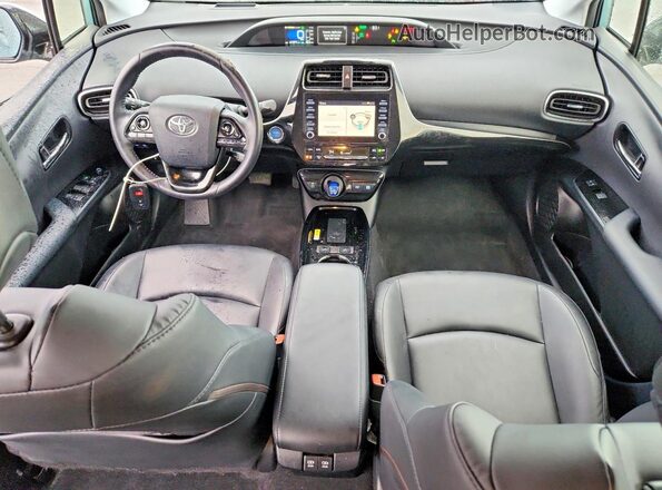JTDL9RFU8L3017102 2020 TOYOTA PRIUS Turquoise Dashboard view