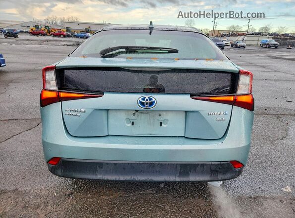 JTDL9RFU8L3017102 2020 TOYOTA PRIUS Turquoise Rear view