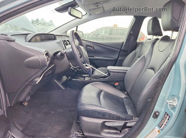 JTDL9RFU8L3017102 2020 TOYOTA PRIUS Turquoise Front interior view