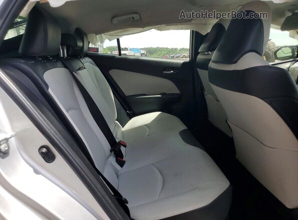 JTDL9RFU9K3011064 2019 TOYOTA PRIUS White უკანა სავარძლების ხედი