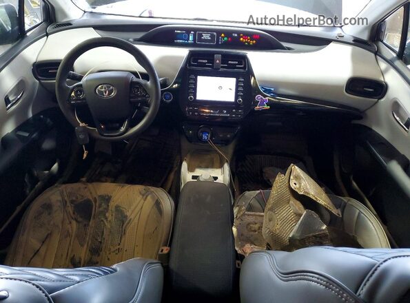 JTDL9RFU9L3018789 2020 TOYOTA PRIUS Gray Vista del salpicadero