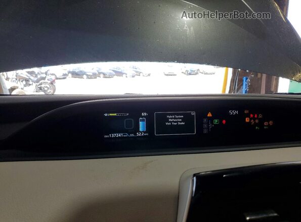 JTDL9RFU9L3018789 2020 TOYOTA PRIUS Gray Vista del cuadro de instrumentos