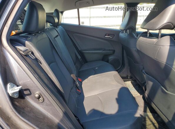 JTDL9RFU9L3021028 2020 TOYOTA PRIUS Gray Rear seats view